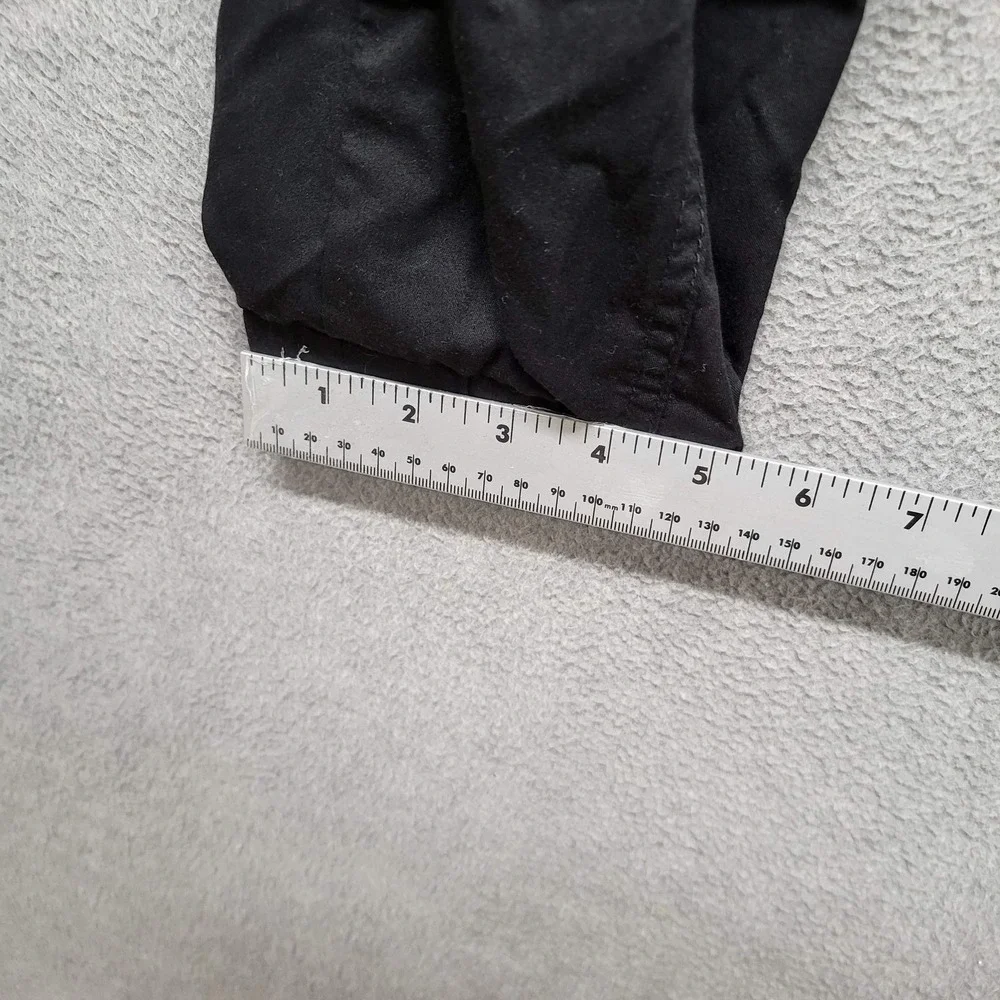 Jaanuu‎ Women Scrub Bottom L Black Cargo Button Zipper 25